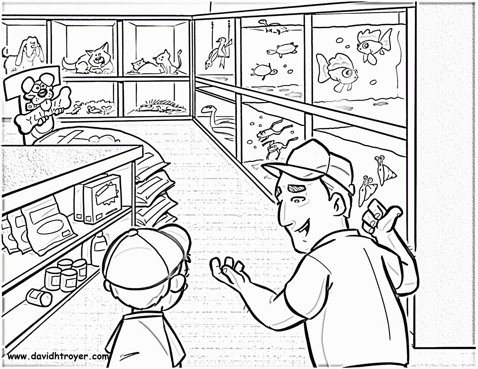 Download Pet Store Coloring Pages - Coloring Home