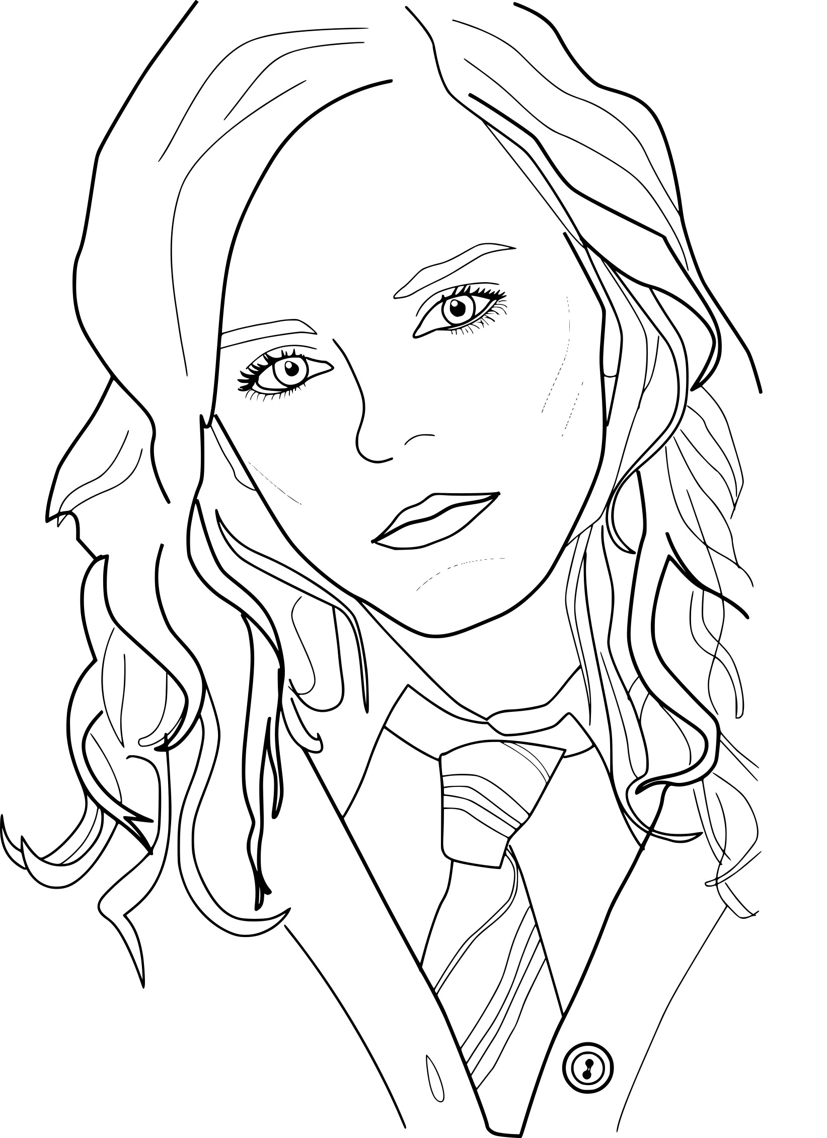 Hermione Granger Coloring Pages Coloring Home