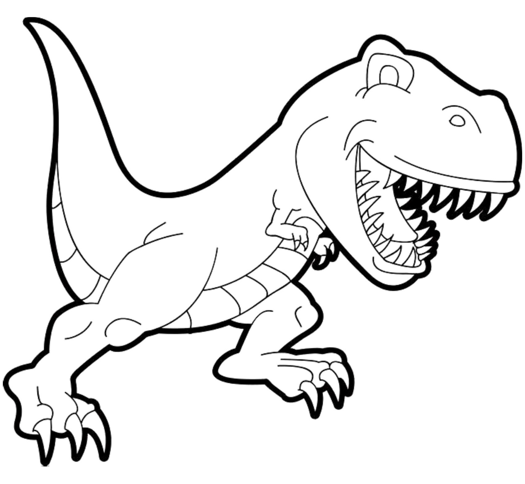Dinosaurs free to color for kids - Dinosaurs Kids Coloring Pages