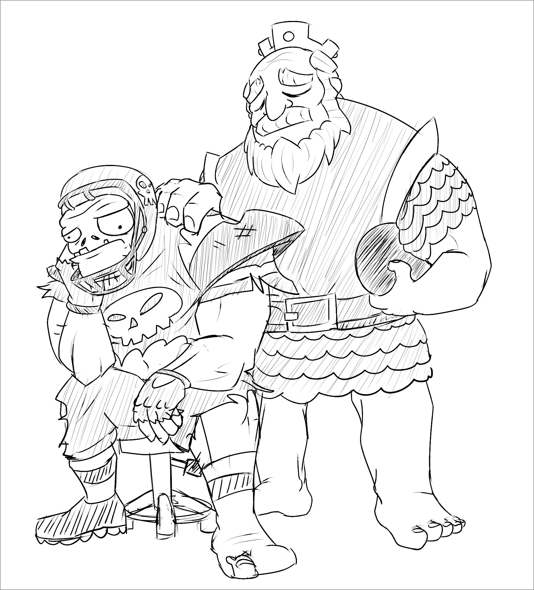 Coloring Pages : Crammed Clash Roy Of Clans Coloring Page ...