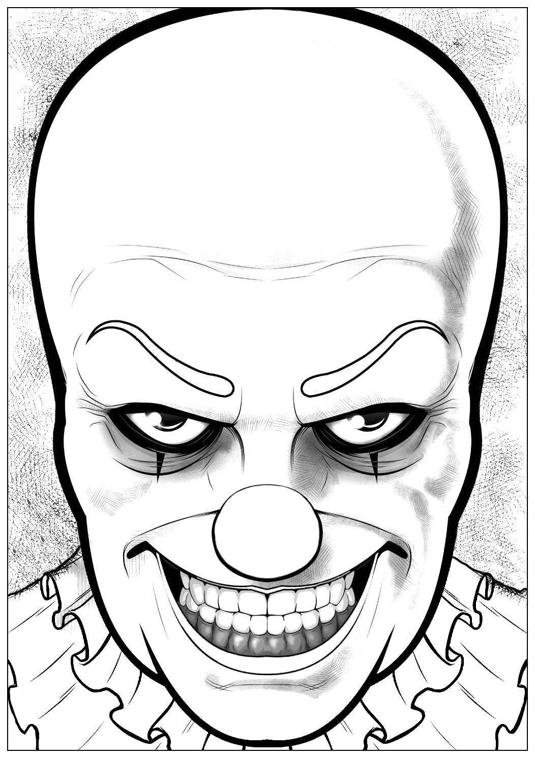 Halloween pennywise it - Halloween Adult Coloring Pages