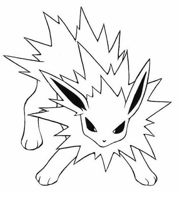 jolteon coloring pages - Google Search | Pokemon coloring ...