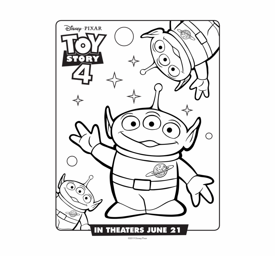 Toy Story 4 Aliens - Toy Story 4 Coloring Pages - toy story ...