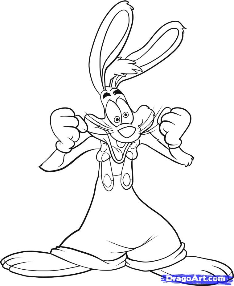 How to Draw Roger Rabbit, Step by Step, Characters, Pop Culture ...