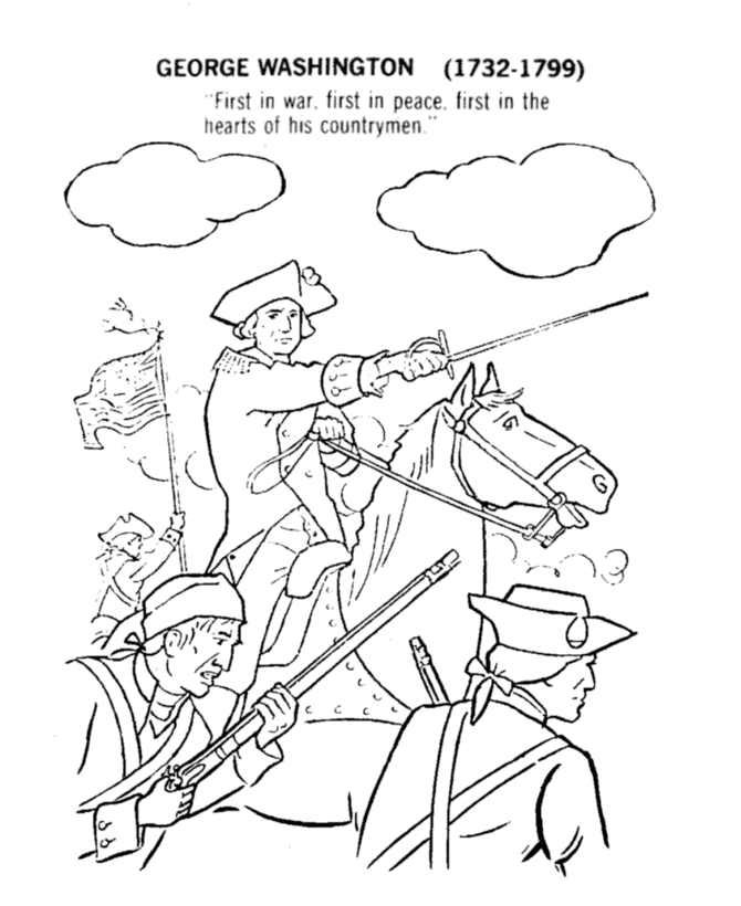 American Revolution - Coloring Pages for Kids and for Adults