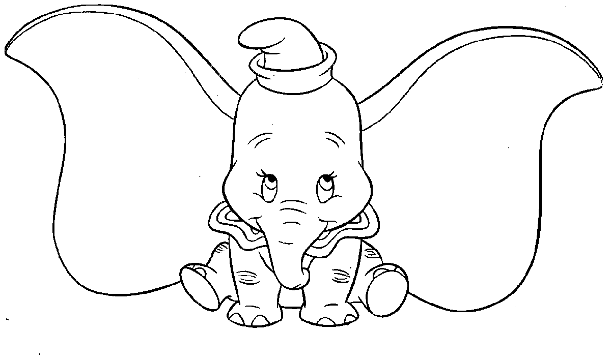 Dumbo Big Ear Coloring Pages For Kids #cL4 : Printable Dumbo ...