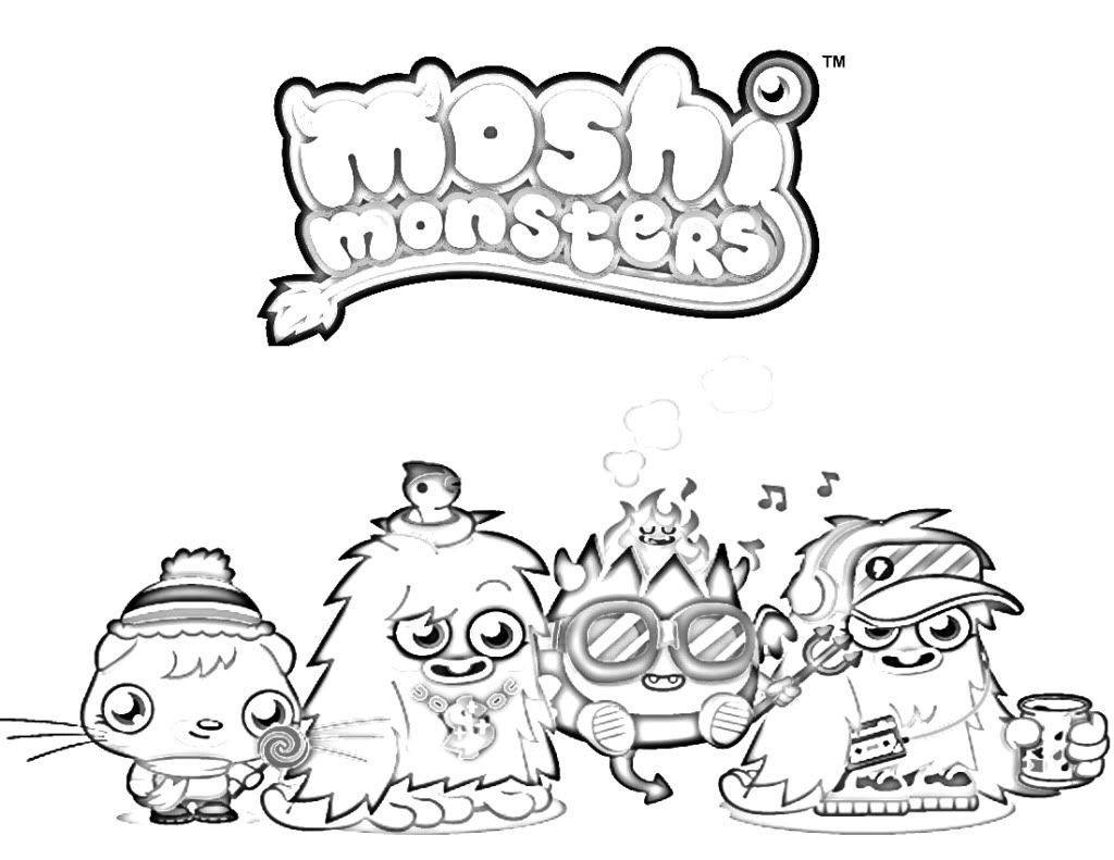 Moshi Monsters Coloring - Coloring Home