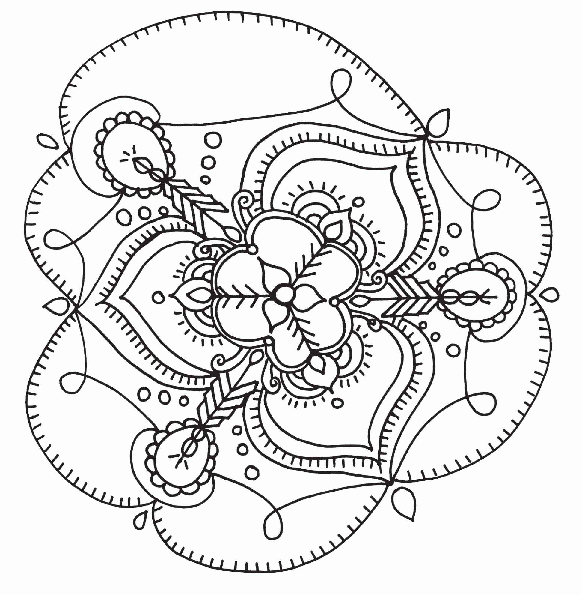 Free Printable Adult Coloring Pages Unique Abstract Image 20 ...
