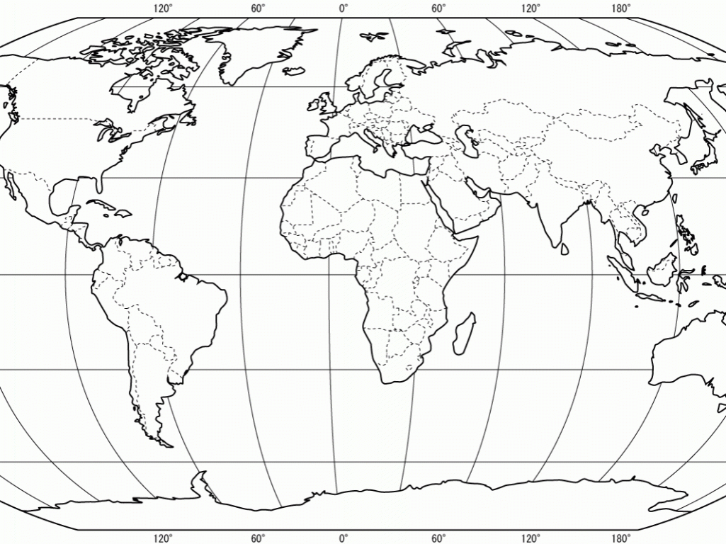 Coloring Page Of World Map - Coloring Home