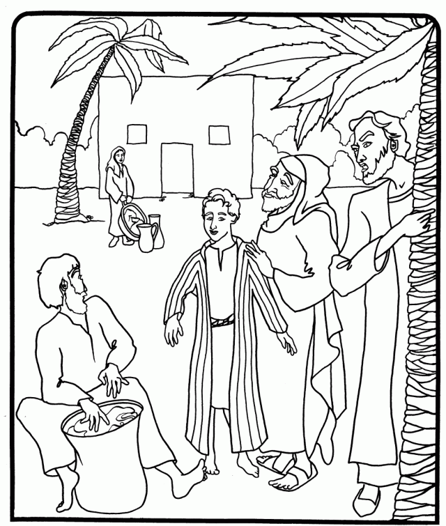 34+ beautiful stock Bible Coloring Pages Joseph And His Brothers / Pin