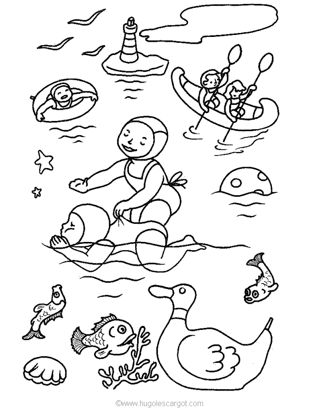 Summer holiday Coloring Pages - Coloringpages1001.