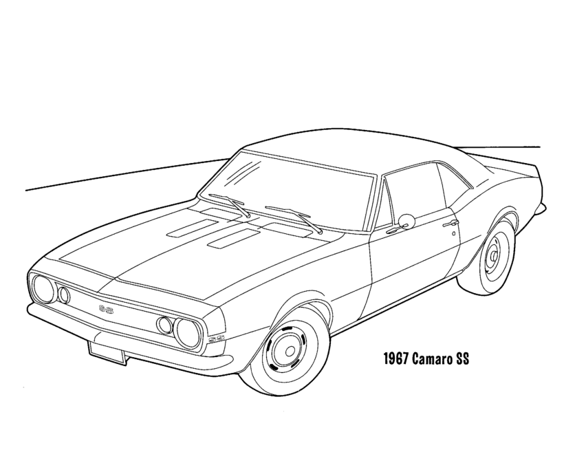 camaro ss coloring pages cars automobiles