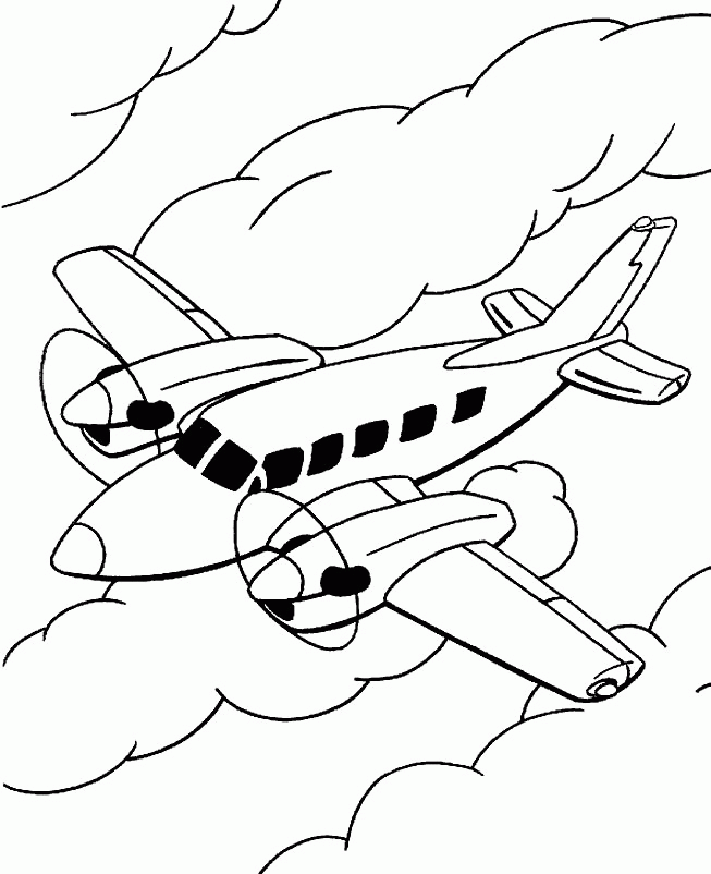 Airplane - 999 Coloring Pages