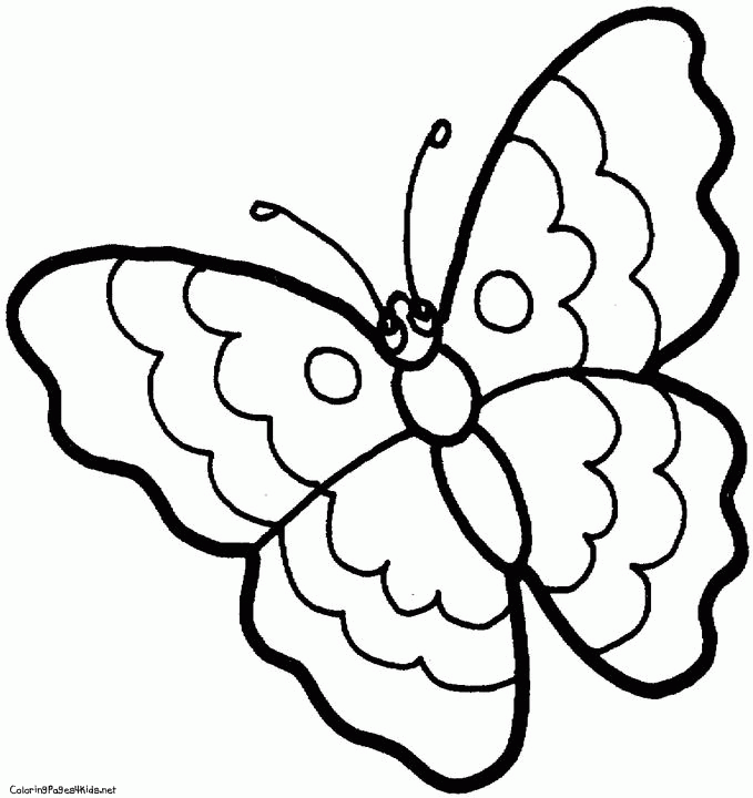 Butterflies Coloring Pages For Kids 17 | Free Printable Coloring Pages