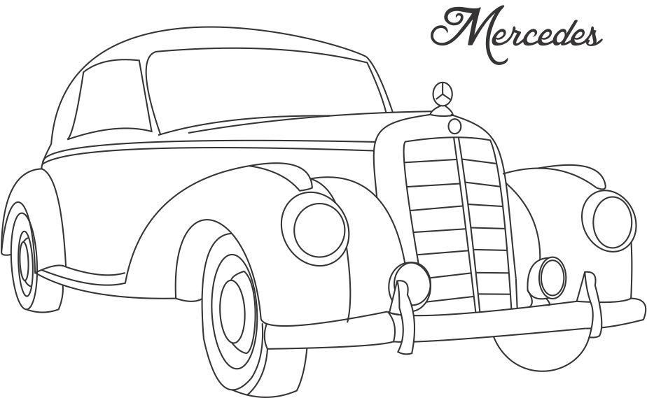 mercedes cars Colouring Pages