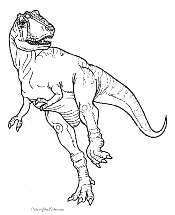 Dinosaur coloring pages - tyrannosaurus