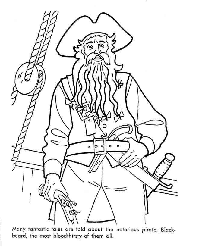 Bluebonkers: Caribbean Pirates of the Sea coloring pages 