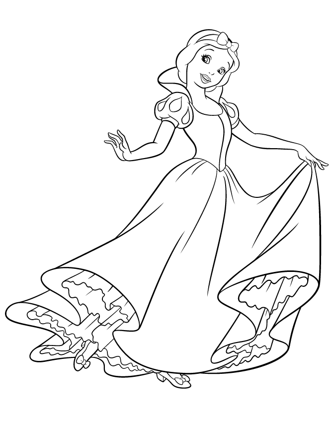 Snow White Pictures To Print Coloring Home