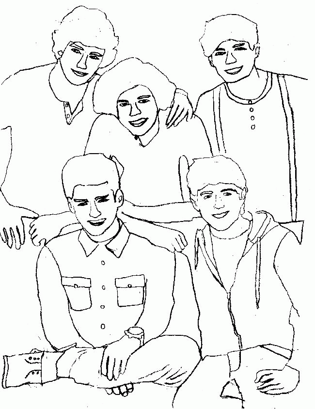 Free One Direction Coloring Sheets That Are Printable 7