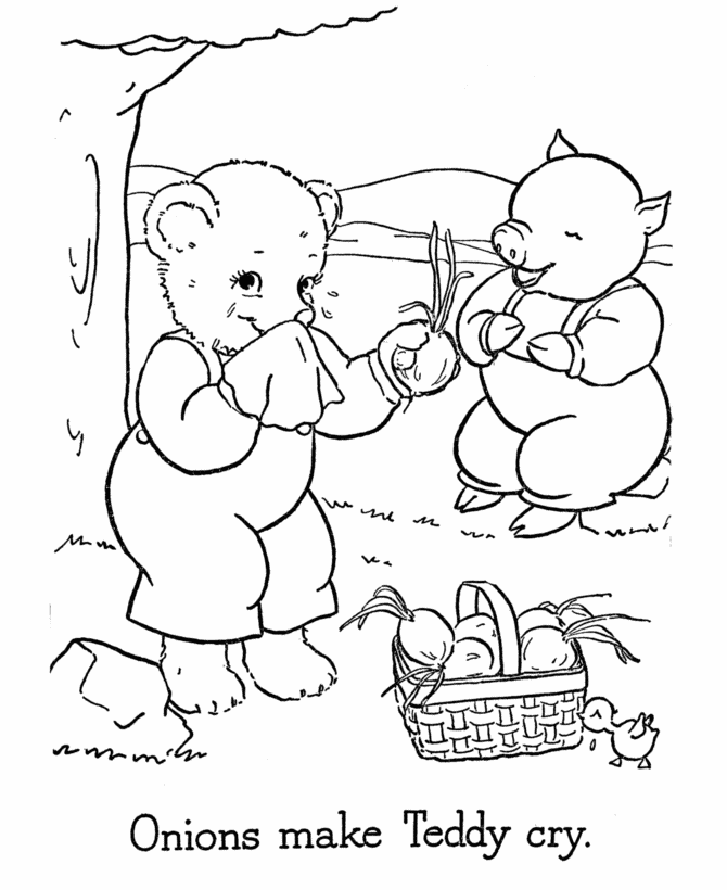 Teddy Bear Crying Coloring Pages : New Coloring Pages