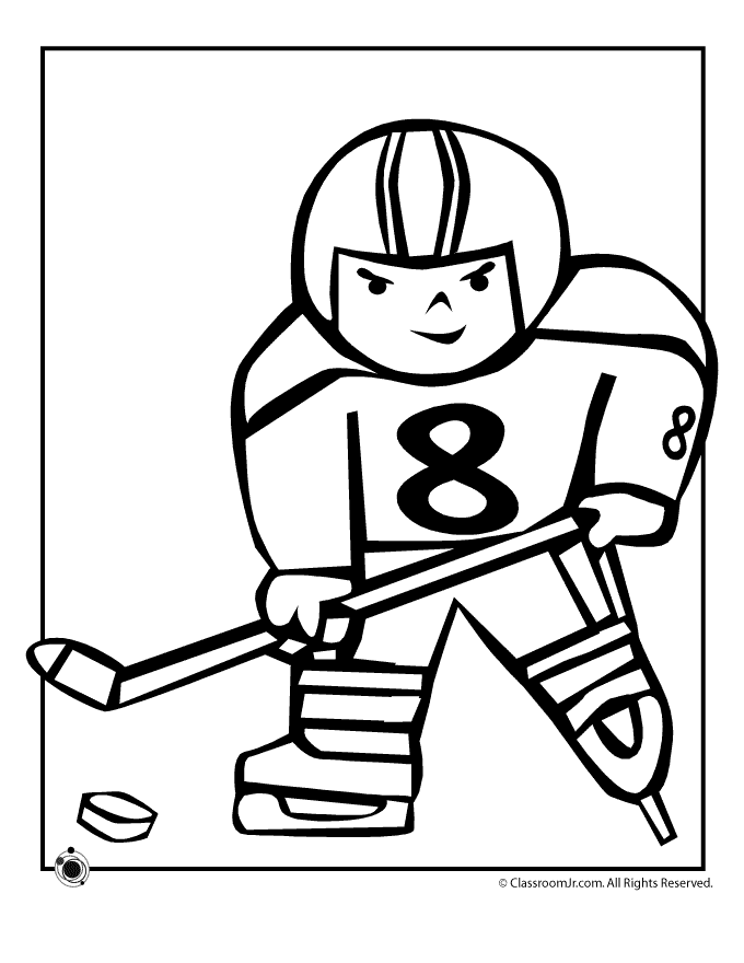 Hockey coloring pages 23 / Hockey / Kids printables coloring pages