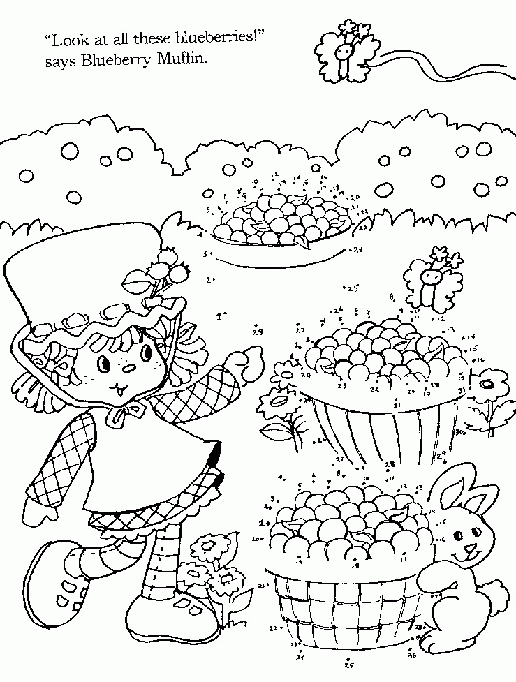 Strawberry Shortcake Coloring Book - Connect the Dots @ Toy-Addict.com