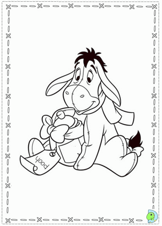 Eeyore Coloring Page - Coloring Home
