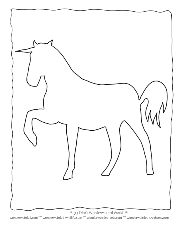 Unicorn Coloring Pictures Book, Echo's Realistic Unicorn Coloring 