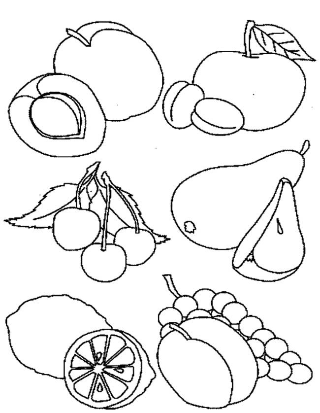 Healthy Food Coloring Pages : The Good Healthy Food Coloring Page 