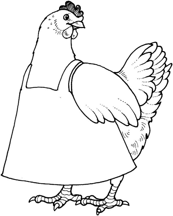 The Red Hen Coloring Sheet 2