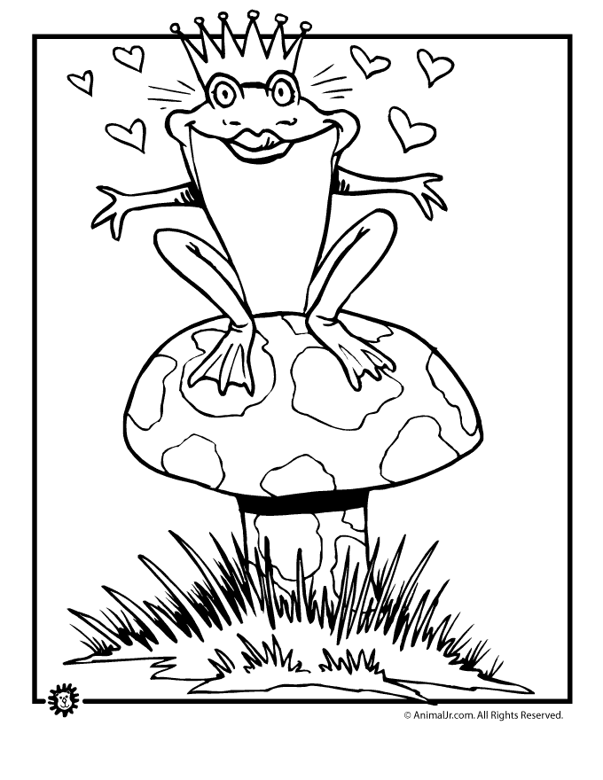rainbow firaid toad Colouring Pages