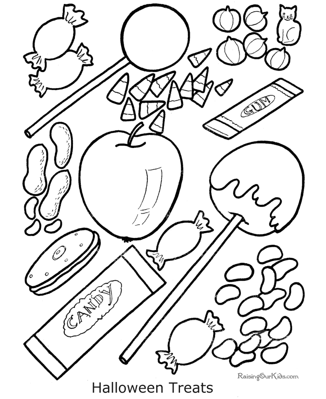 Halloween Coloring Book Pages for Kids - 011