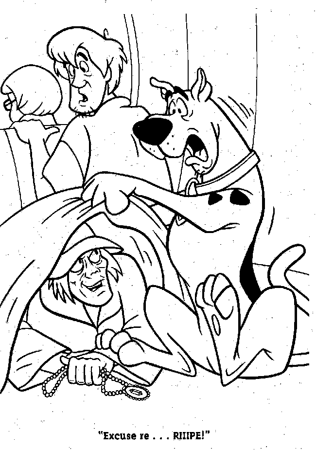 scooby doo coloring pages to print | Kids Cute Coloring Pages
