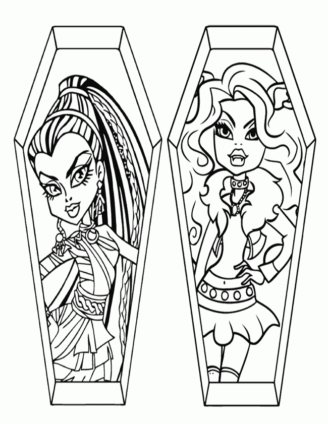 Monster High Coloring Pages : Monster High Clawdeen Wolf And 