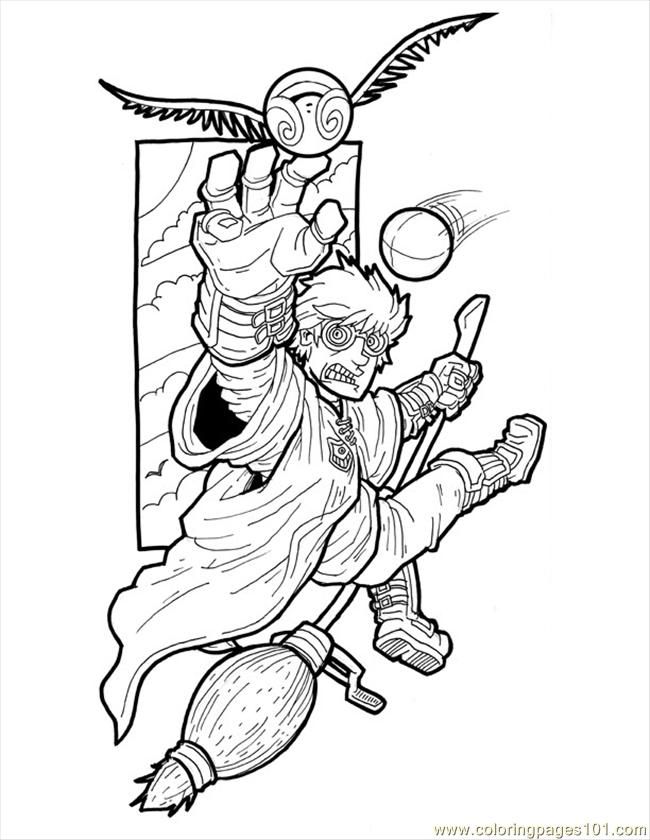 Coloring Pages Harry Potter Small (Cartoons > Harry Potter) - free 