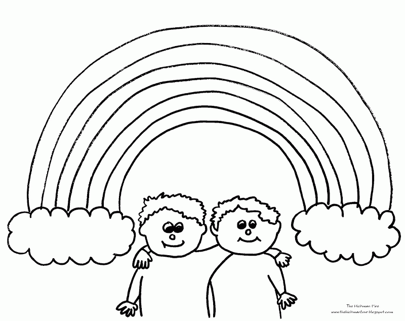 Coloring Pages For Rainbows