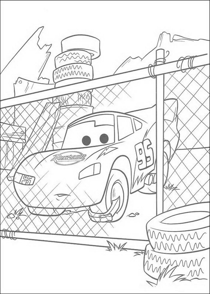 Disney Cars Lightning Coloring Pages - Disney Coloring Pages 