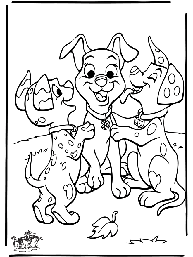 101 Dalmatians Coloring Pages | All Puppies Pictures and 