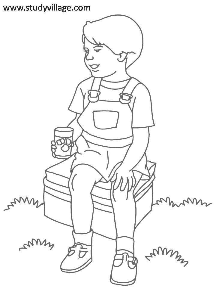 Summer Holidays printable coloring page for kids 8: Summer 