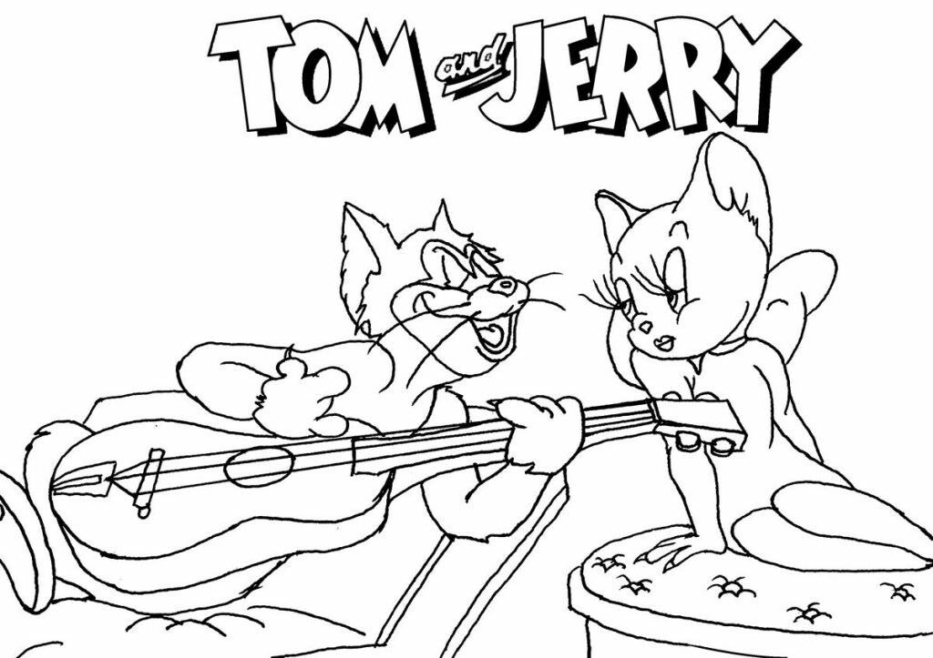 Print Tom Jerry Coloring Page - deColoring