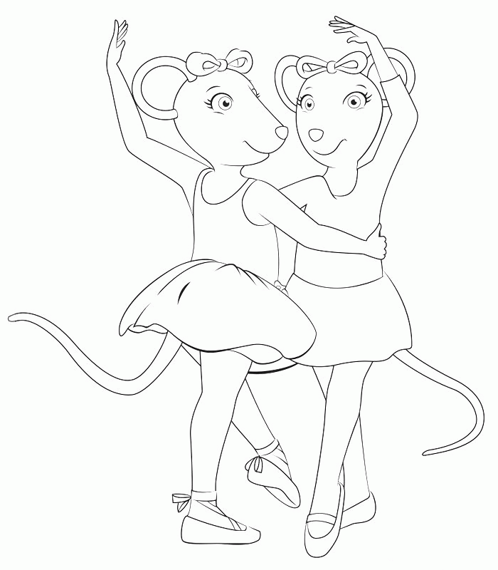 Angelina Ballerina Coloring Pages 27 | Free Printable Coloring 
