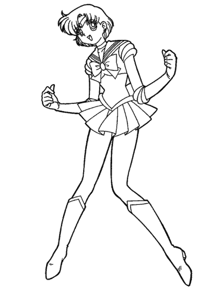 Sailor Mercury Coloring Pages - Coloring Home