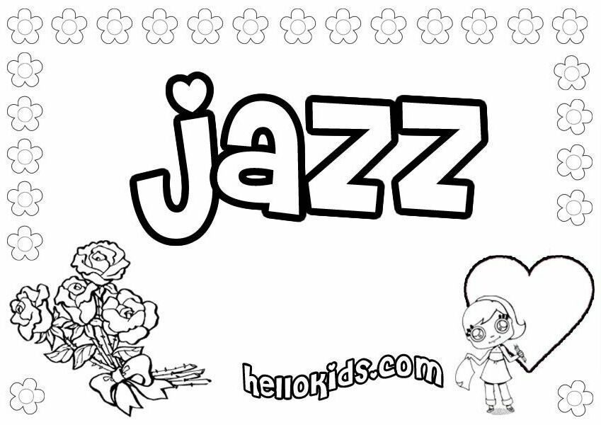Cheap Jazz Coloring Page Pics - Aiwosen.com