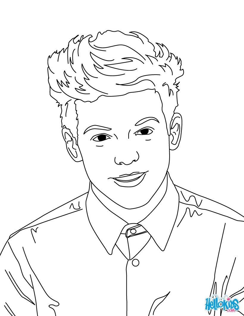 ONE DIRECTION Coloring pages - LOUIS TOMLINSON