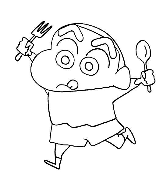 Shin Chan Coloring Pages - Coloring Home