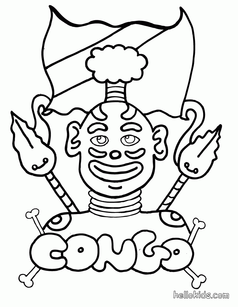 AFRICA coloring pages - Congo