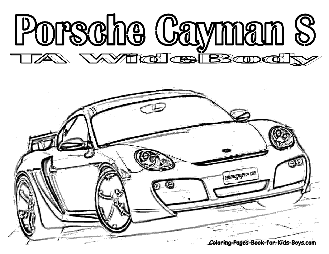 transmissionpress: Race Car Coloring Pages Of Porsche Cayman TA ...