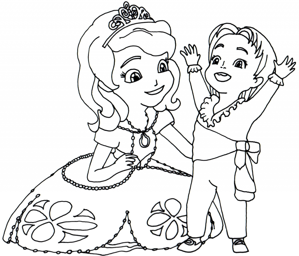 Coloring In Pages Sofia The First Sofia The First Coloring Pages ...