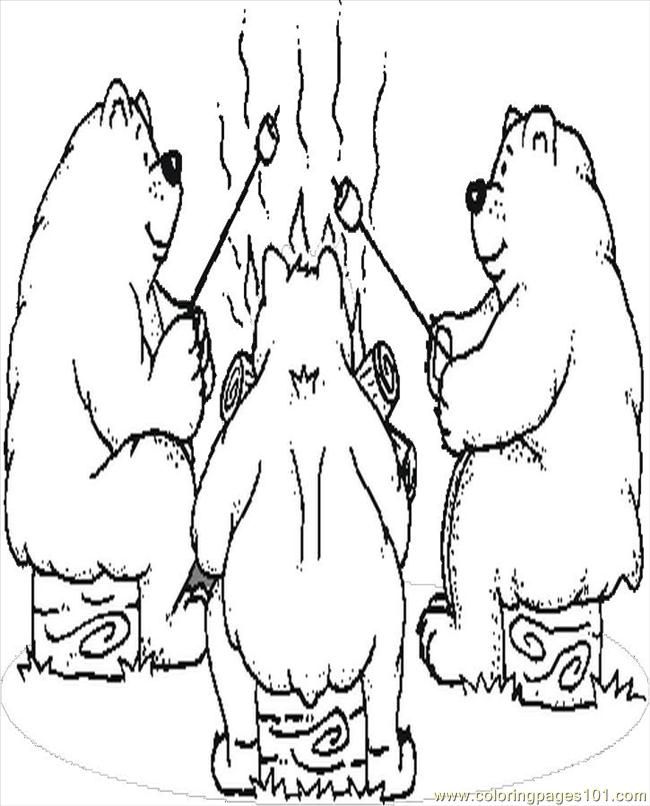 Animal Coloring Pages Camping - Coloring Pages For All Ages