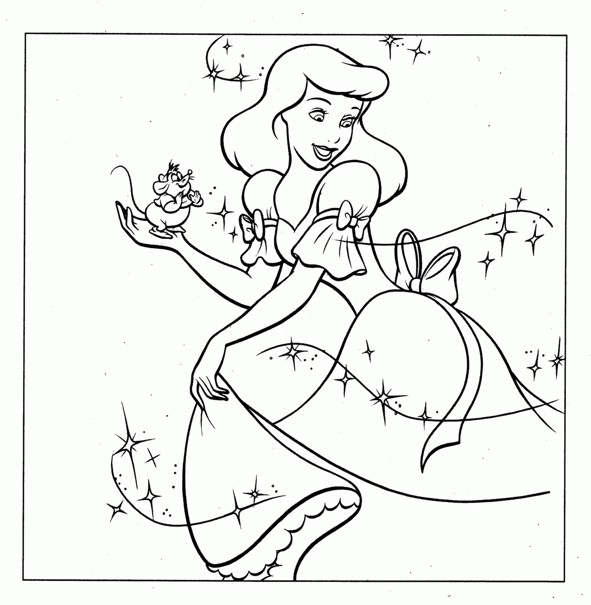 Cinderella Coloring Pages | kids world